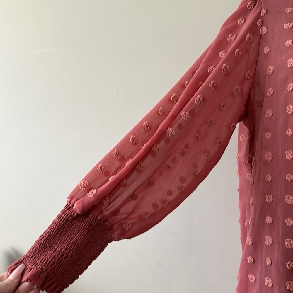 Solution Dotty Dress Mauve small NWOT - Picture 3 of 12